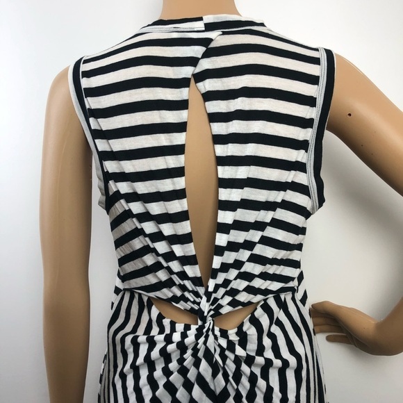 A.L.C Brenton Stripe Harper Twist Back Top Size XS - Picture 5 of 7